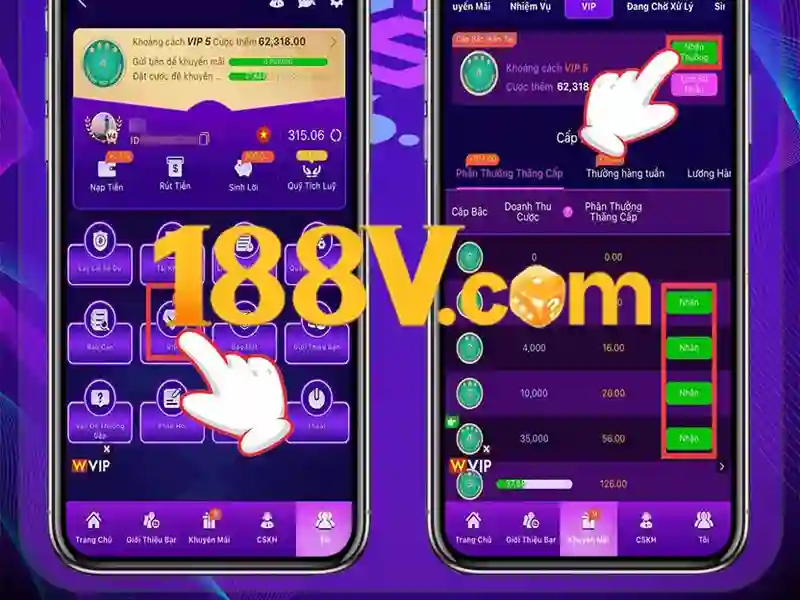 Người chơi trúng thưởng lớn Jackpot trên điện thoại di động tại 188v